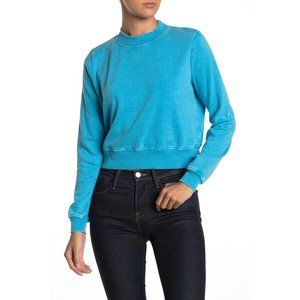 Love Fire cropped crew neck sweatshirt size large